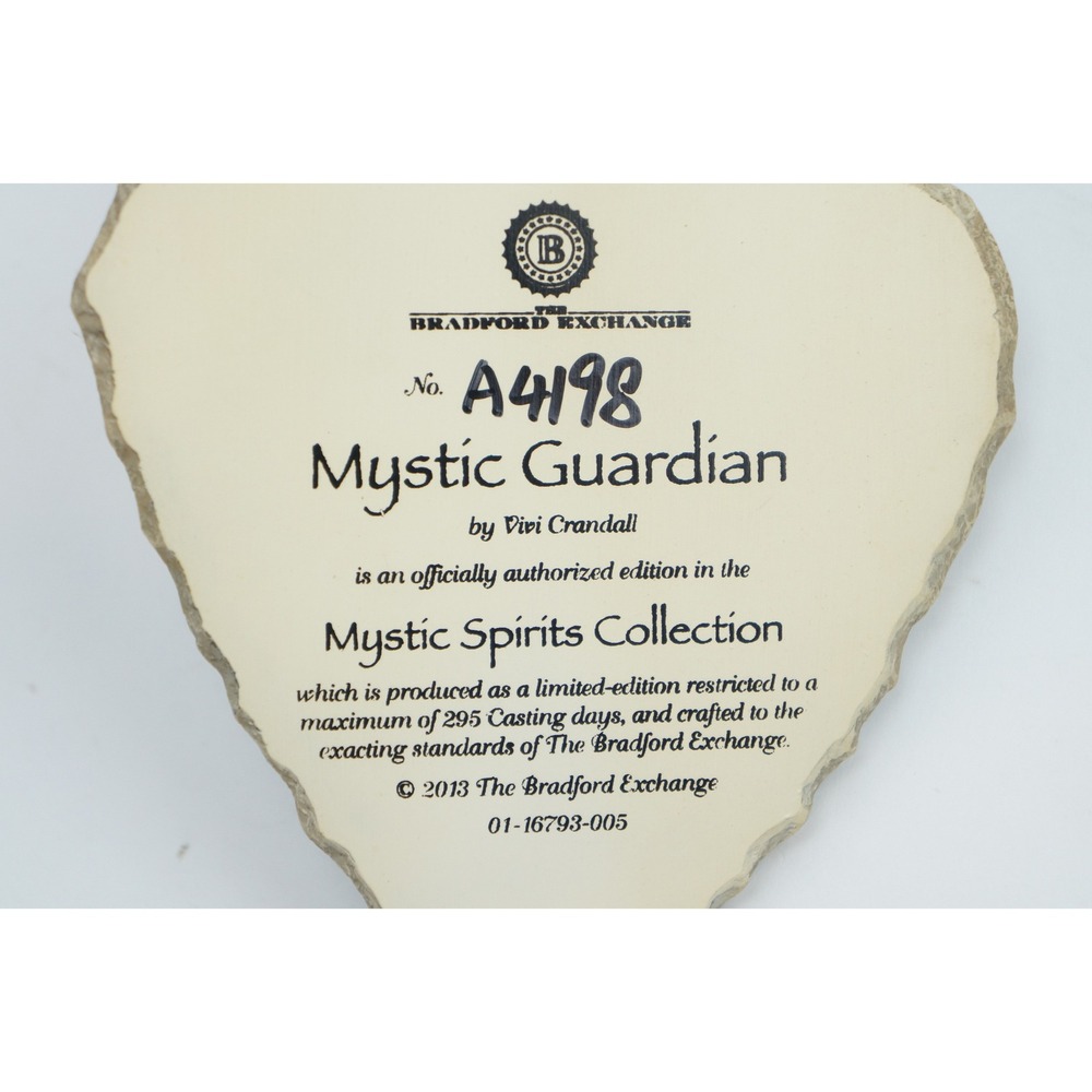 Bradford Exchange Mystic Guardian Wolf‎ Arrowhead Wall Plaque Vivi Crandall EUC - Picture 5 of 5